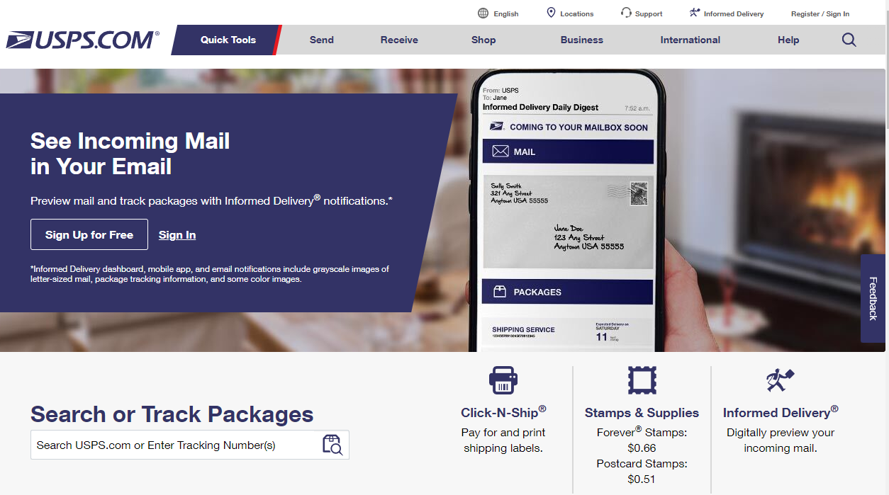 Informed Delivery Login Create Your Account USPS